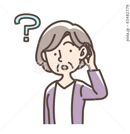 難聴など　おばあさん 63482776