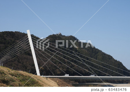 鵜飼大橋と岐阜城 63483476