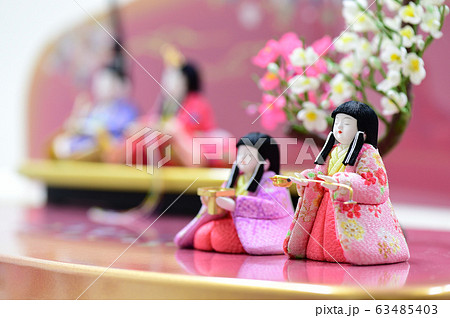 雛人形　おひなさま　ひな祭り　お祝い　三月　女の子 63485403