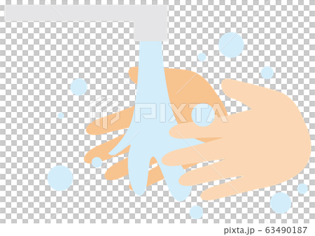 手洗い　ぬらす 63490187