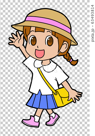 Kindergarten girls summer clothes - Stock Illustration [63493814] - PIXTA