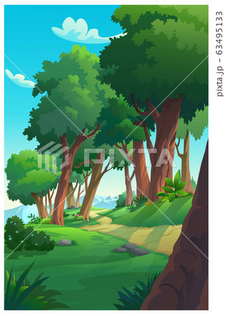 Vector illustration of a tree and graphic of Vector illustration of a tree and graphic of 63495133