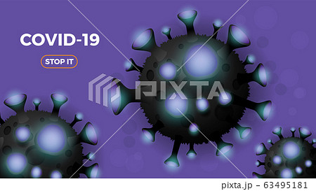 Coronavirus or Covid-19 vector illustration. Virus Coronavirus or Covid-19 vector illustration. Virus 63495181