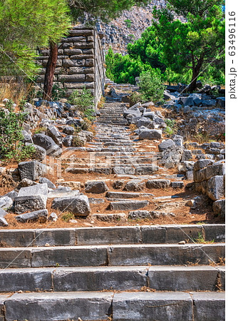 Ancient Greek city Priene on the western coast of 63496116