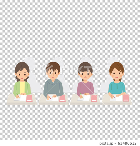 セミナーを受ける 男女 講義をうける 勉強 セミナーを受ける 男女 講義をうける 勉強 63496612