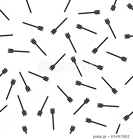 日本の伝統模様　飛矢文様 63497902