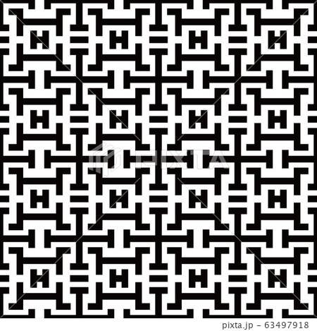 日本の伝統模様 卍崩し文様 日本の伝統模様 卍崩し文様 63497918