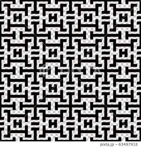 日本の伝統模様 卍崩し文様 日本の伝統模様 卍崩し文様 63497918