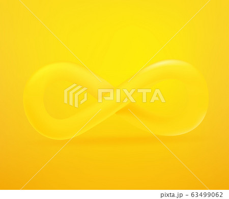 Infinity sign icon. 3d comic style editable vector 63499062