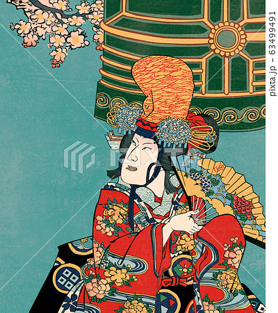 浮世絵 娘道成寺 浮世絵 娘道成寺 63499491