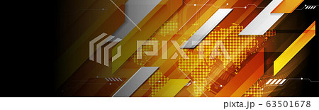 Abstract technology futuristic HUD gear web banner 63501678