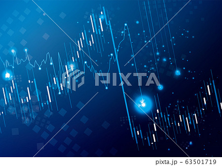 株価変動イメージ素材 63501719