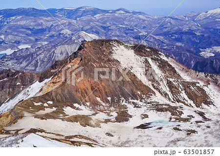 磐梯山頂からの櫛ヶ峰 磐梯山頂からの櫛ヶ峰 63501857