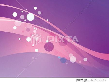 抽象背景イメージ　ウェーブと水玉 63502239