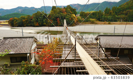 静岡県　塩郷の吊橋 63503839