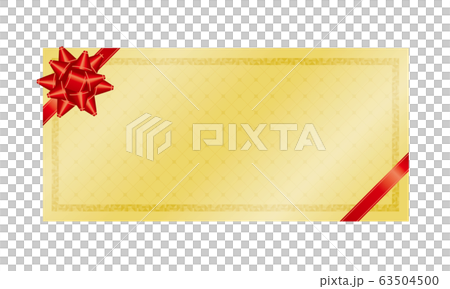 金色のギフトカードフレームのベクターイラスト 金色のギフトカードフレームのベクターイラスト 63504500