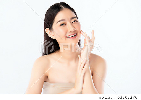 Beautiful Young Asian Woman with Clean Fresh Skin. Beautiful Young Asian Woman with Clean Fresh Skin. 63505276