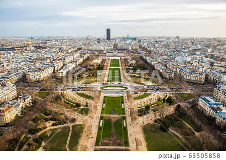 View of Paris city from Eiffel Tower View of Paris city from Eiffel Tower 63505858