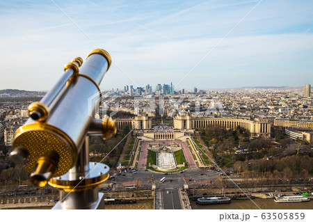 View of Paris city from Eiffel Tower View of Paris city from Eiffel Tower 63505859