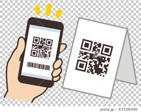 Cashless payment Smartphone OR code Barcode 63506090