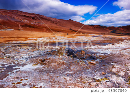 Geothermal area Hverir, Iceland. Geothermal area Hverir, Iceland. 63507040