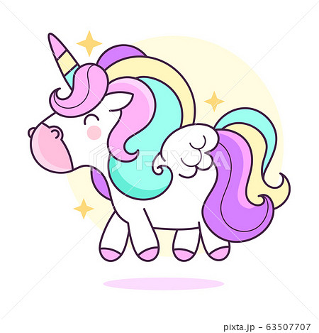 Cute unicorn .Vector cartoon character 63507707