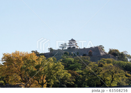 秋の丸亀城の風景 秋の丸亀城の風景 63508256
