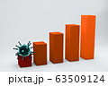 The coronavirus impacts the global economy.3D 63509124