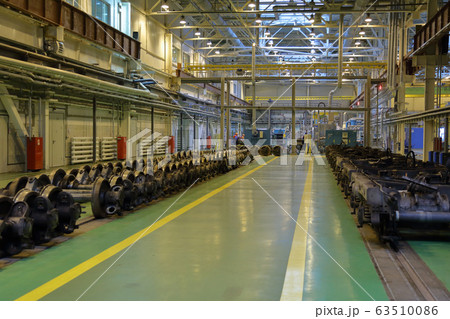 Subway train service depot. Moscow, Russia 63510086