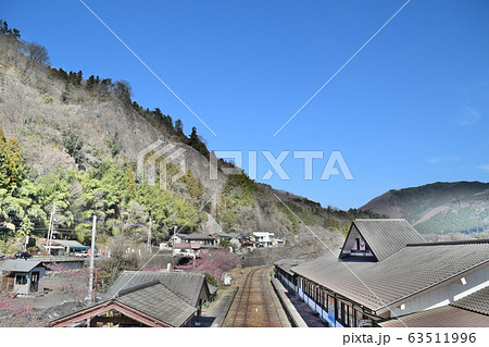群馬 駅舎と田舎の風景 群馬 駅舎と田舎の風景 63511996
