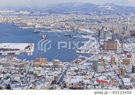 北海道_函館湾の冬景色 北海道_函館湾の冬景色 63513456