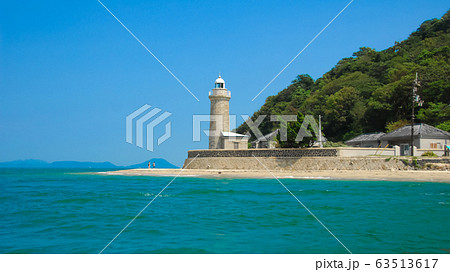 ボートの上から男木島灯台 ボートの上から男木島灯台 63513617