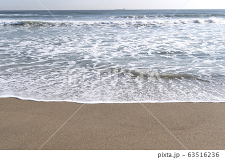 茨城県日川浜海岸波打ち際 茨城県日川浜海岸波打ち際 63516236