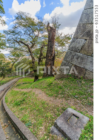秋の丸亀城の搦手の風景 秋の丸亀城の搦手の風景 63517553