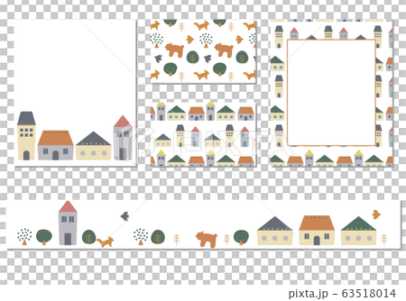 斯堪的納維亞風格建築框架圖案集 63518014