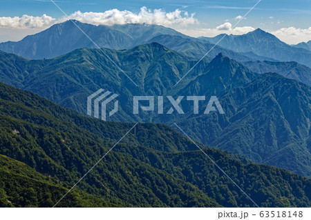 巻機山・ニセ巻機付近から見る谷川連峰 63518148