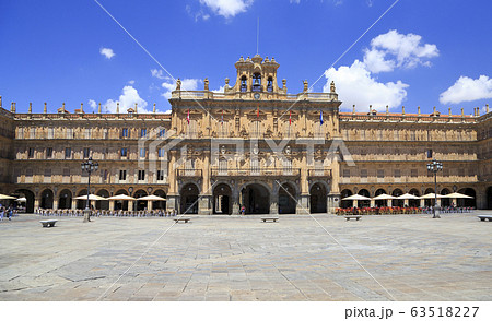 Historic Plaza Mayor in Salamanca on a sunny day, Castilla y Leon, Spain 63518227