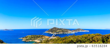 香焼総合公園展望台から伊王島の眺め　パノラマ　【長崎県長崎市】 63518284