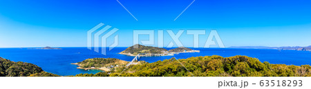 香焼総合公園展望台から伊王島の眺め　パノラマ　【長崎県長崎市】 63518293