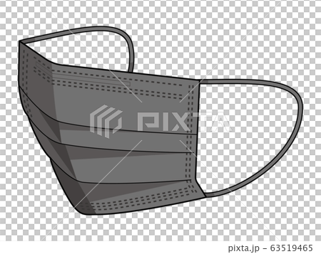 Surgical Mask Black Stock Illustration