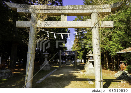 備前おさふね刀剣の里　靱負神社　鳥居　岡山県瀬戸内市 63519650