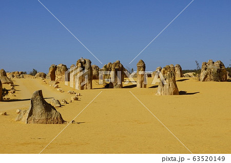 パース郊外 ナンバン国立公園 奇岩群のピナクルズ 63520149