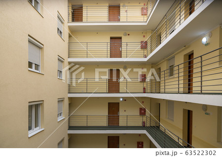 Interior of a multi-story hotel in the center of Budapest Interior of a multi-story hotel in the center of Budapest 63522302