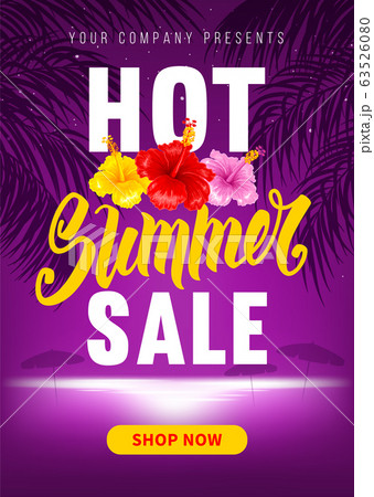 Advertising Banner About Seasonal Summer Sale 63526080