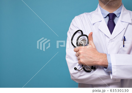 Medical intern or doctor with stethoscope and Medical intern or doctor with stethoscope and 63530130