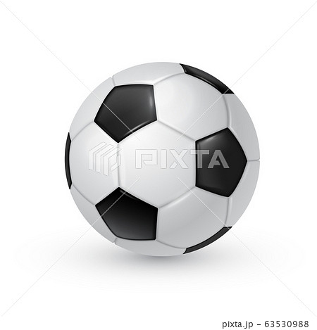 Soccer ball realistic vector illustration isolated on white background. Soccer ball realistic vector illustration isolated on white background. 63530988