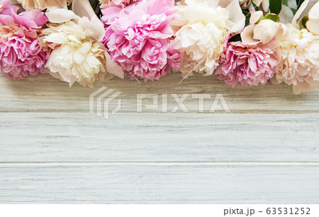 Background with peonies Background with peonies 63531252