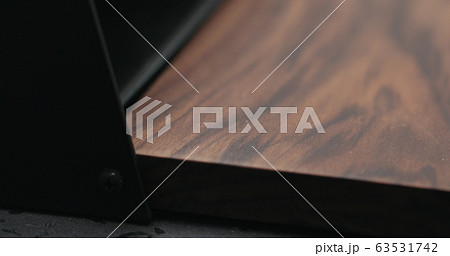 walnut wood breadbox on kitchen countertop walnut wood breadbox on kitchen countertop 63531742