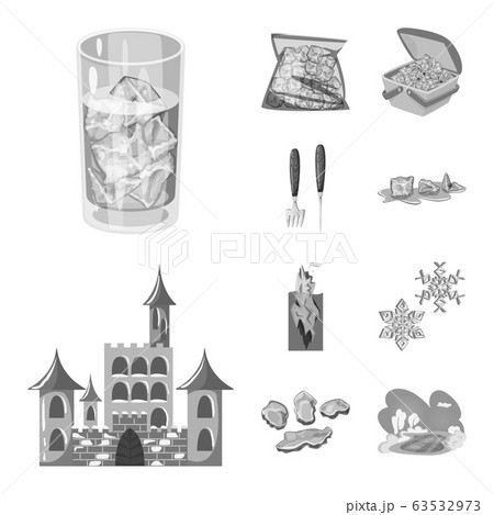 Isolated object of square and purity icon. Collection of square and frozen vector icon for stock. Isolated object of square and purity icon. Collection of square and frozen vector icon for stock. 63532973