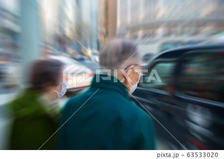 日本の東京都市景観　新型コロナ（中国人の姿は減っても日本人らであふれている）＝3月20日、銀座　　 63533020